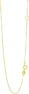 Finejewelers 14K Yellow Gold 18' Classic Box Chain Necklace with Spring Ring Clasp