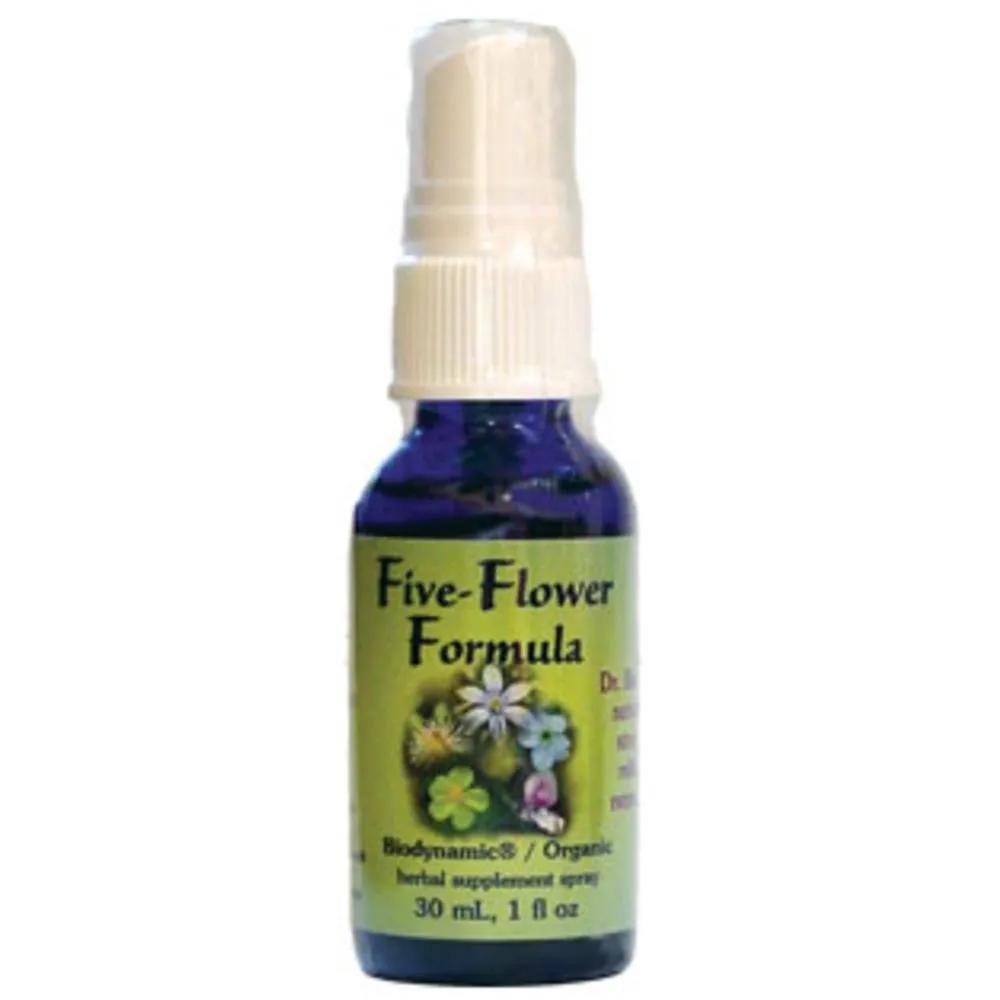 Flower Essence Services Five-Flower Formula 0.25 Ounce - Premium Natural Flower Essence