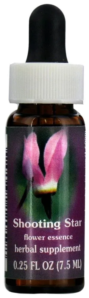 Flower Essence Services Shooting Star Supplement Dropper, 0.25 Ounce - Biodynamic Flower Essence