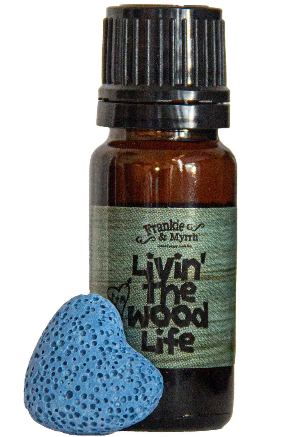 Frankie & Myrrh Patchouli Vanilla Cedar Essential Oil Blend w/Portable Lava Stone Diffuser