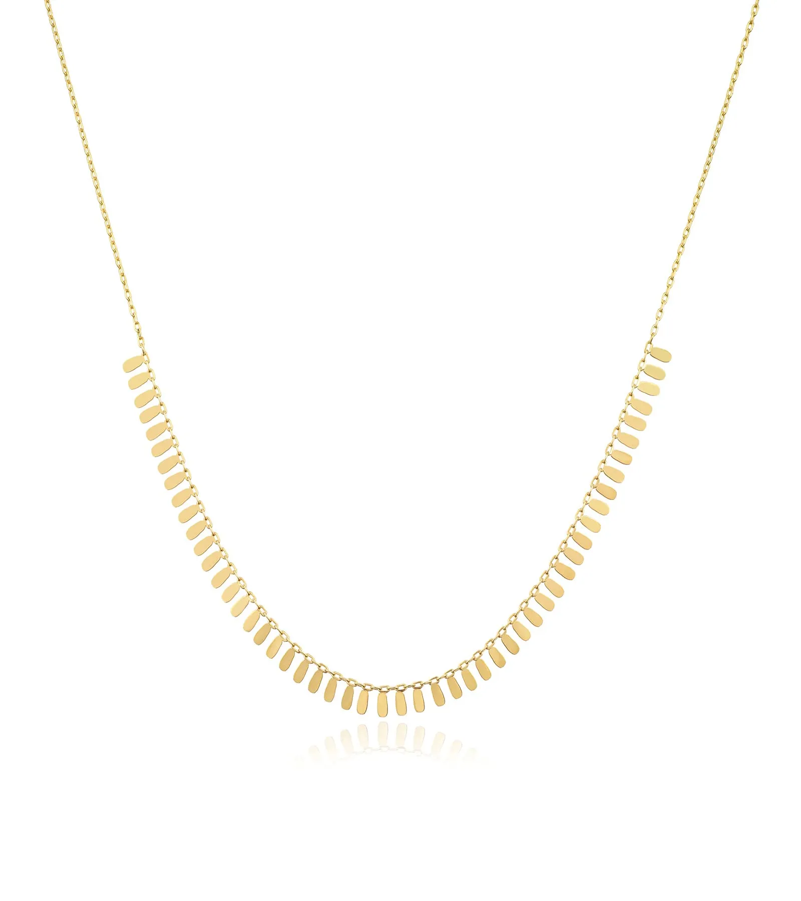 Gold Filled Cleopatra Necklace – 14K Yellow Gold Adjustable Chain for Women