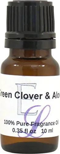 Green Clover & Aloe Fragrance Oil 10ml, Long Lasting Diffuser Oil, Nostalgic Clean Aroma