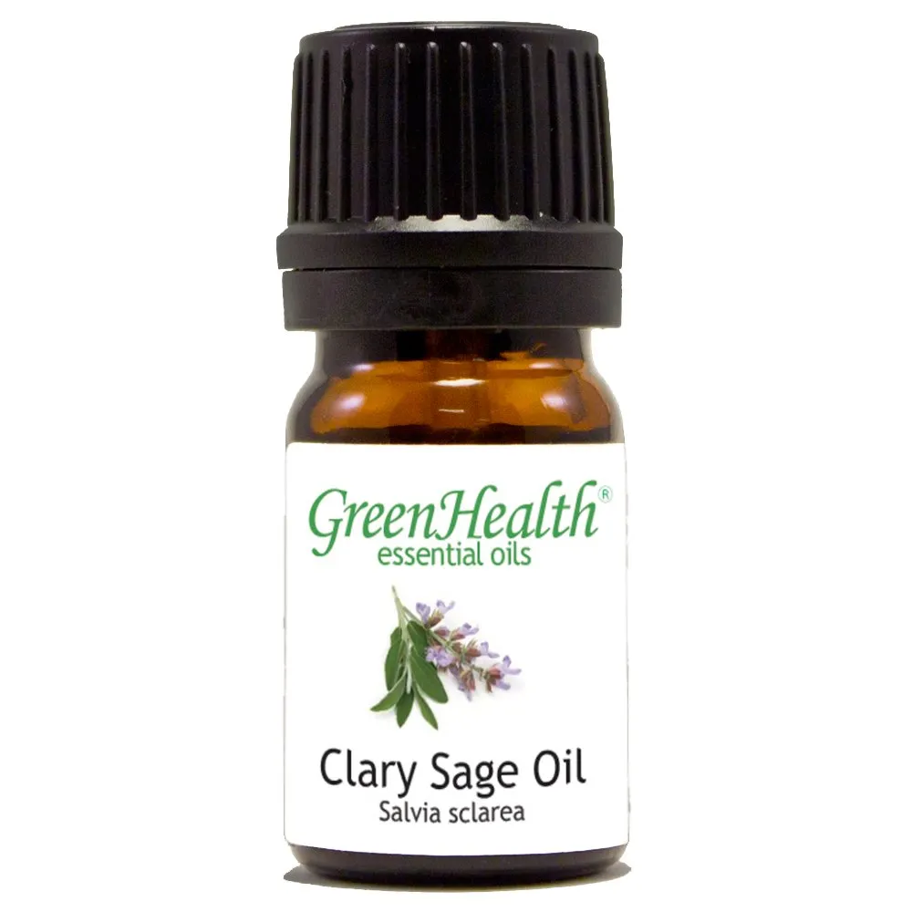 GreenHealth 5 ml Clary Sage Essential Oil - 100% Pure Natural Aromatherapy Oil