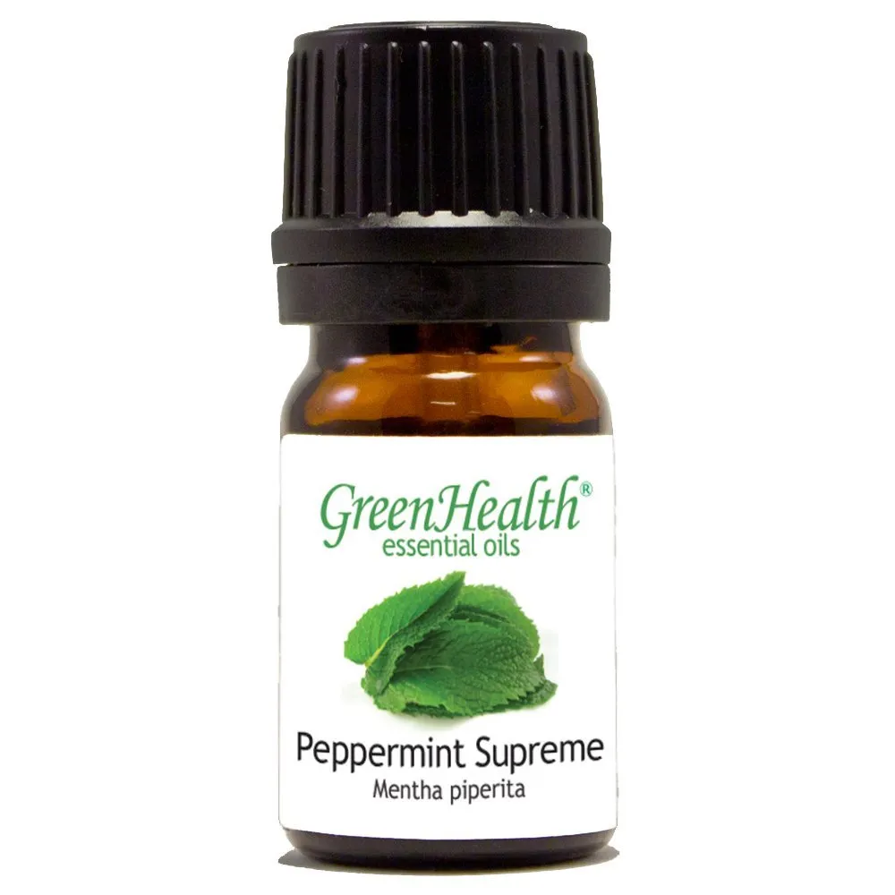 GreenHealth 5 ml Peppermint Supreme Essential Oil - 100% Pure, Natural & Uncut