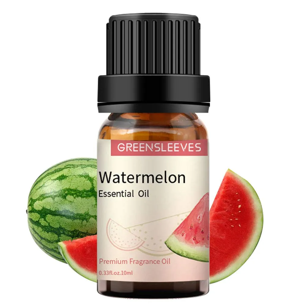 GREENSLEEVES Watermelon Essential Oil 10ml for Diffusers, Humidifiers - Juicy Fruit Fragrance