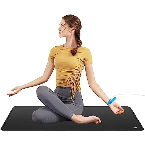 Grounding Mat for Health Improvement, 23.6x35 inches, Eco-Friendly Grounding Yoga Mat