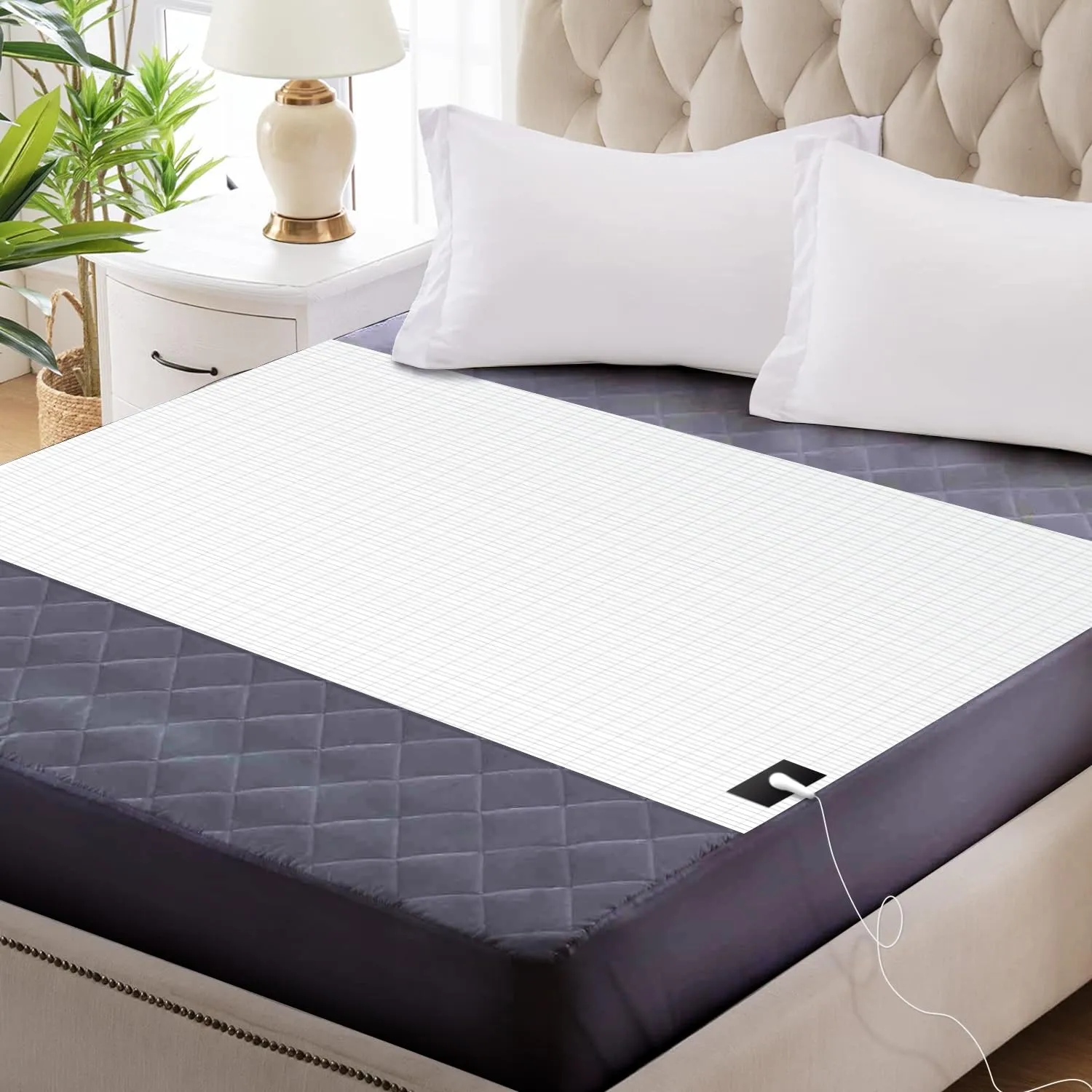 Grounding Sheet 27x52IN for Sleep, 5% Silver Conductive Sheet, Improve Sleep & Energy