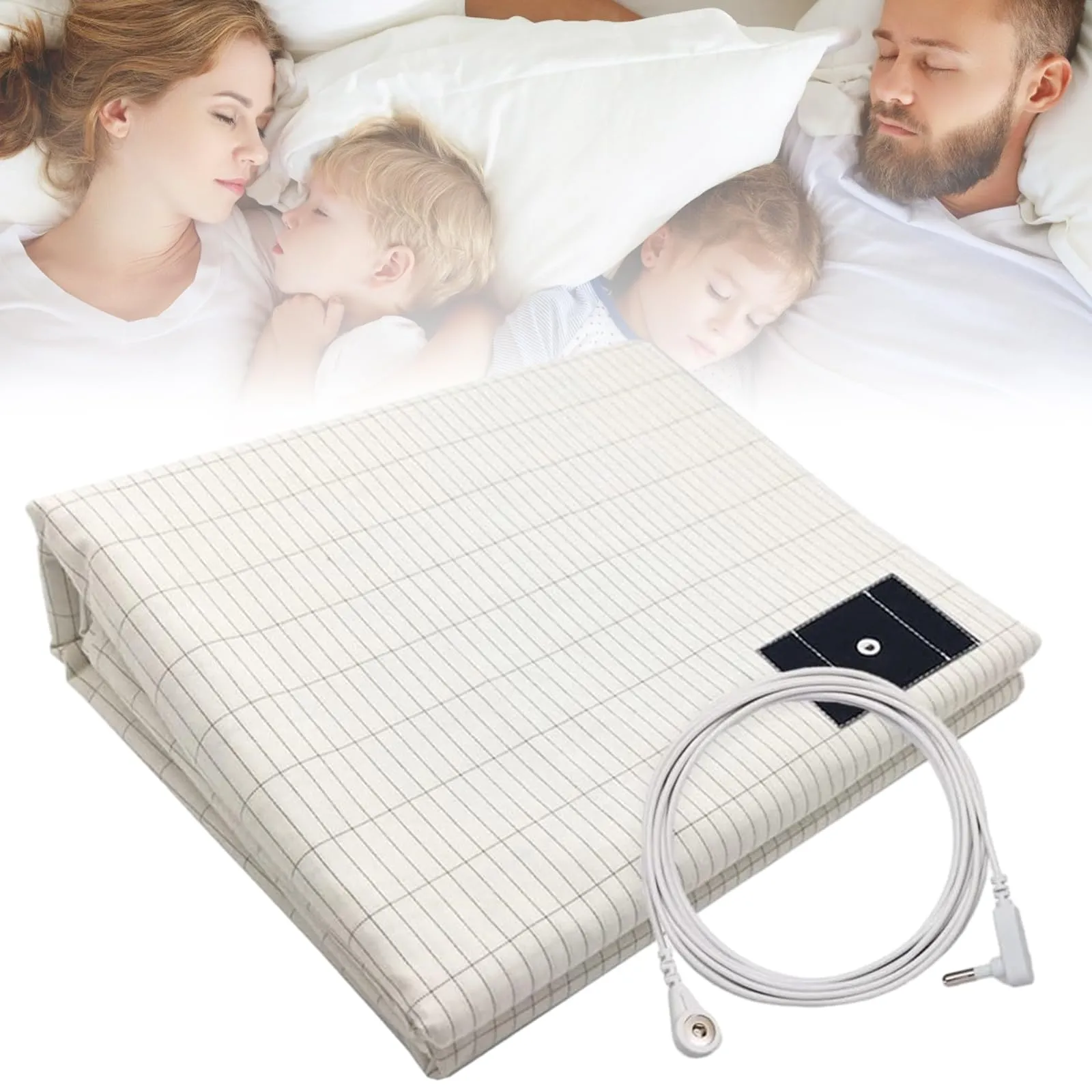 Grounding Sheets with Silver Fiber & Organic Cotton, 27x52, Conductive Sleep Solution