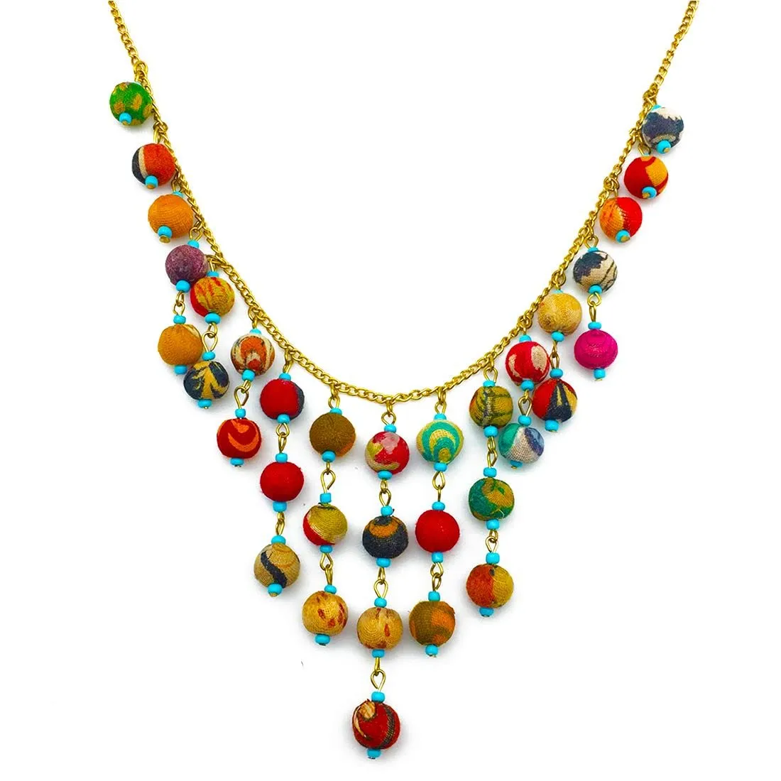 Handcrafted Aasha Necklace, 17-inch Length, Sustainable Jewelry by Anju