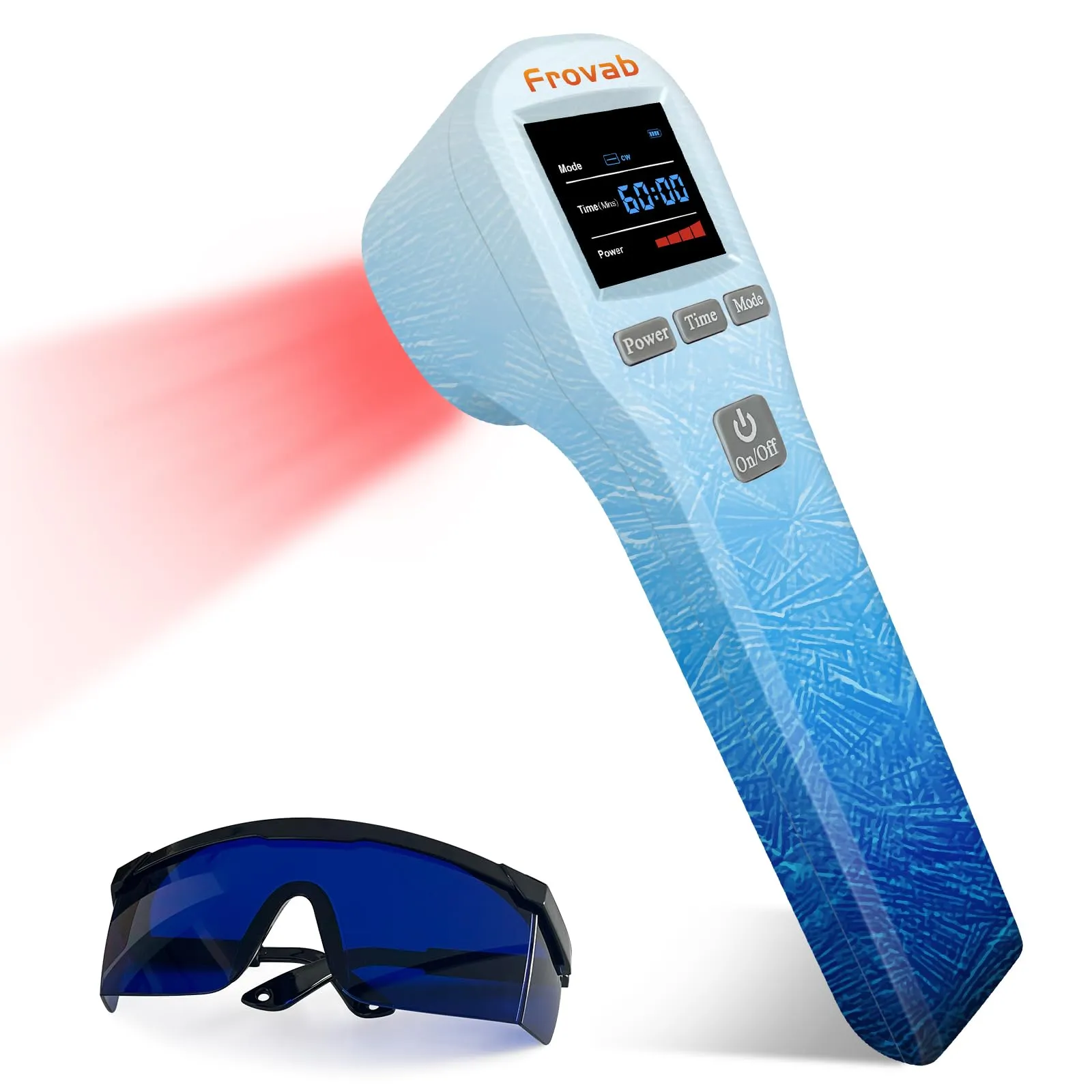 Handheld Red Light Therapy Device, 4x808nm+16x650nm, Pain Relief for Body & Pets