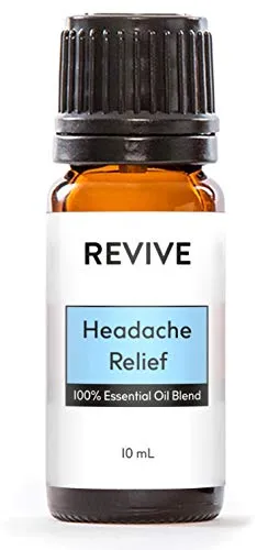 Headache Relief Essential Oil Blend by Revive - 100% Pure Eucalyptus, Lavender, Peppermint