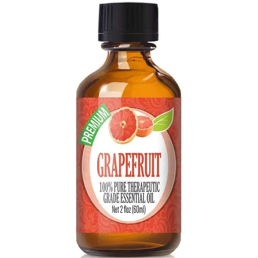 Healing Solutions 60ml Grapefruit Essential Oil - 100% Pure, Therapeutic Grade, Glass Bottle