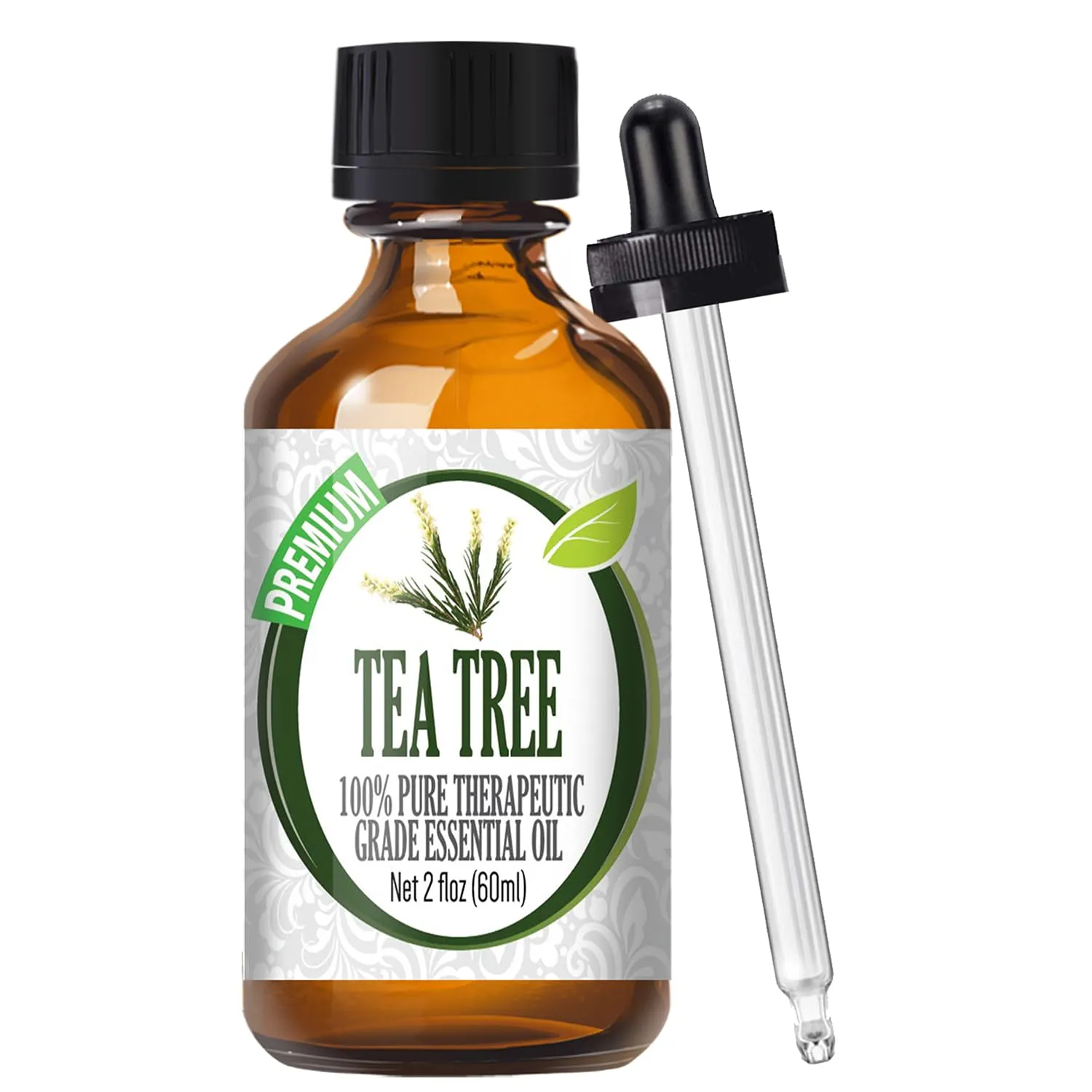 Healing Solutions 60ml Tea Tree Essential Oil - 100% Pure Natural Aromatherapy Oil