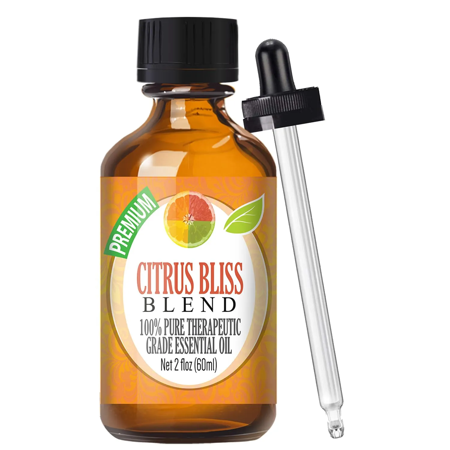 Healing Solutions Citrus Bliss Essential Oil 60ml - 100% Pure Therapeutic Grade Aromatherapy