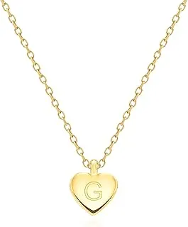 Heart Initial Necklaces - Unique Personalized Gifts, Double-Sided Engraved Love Pendant