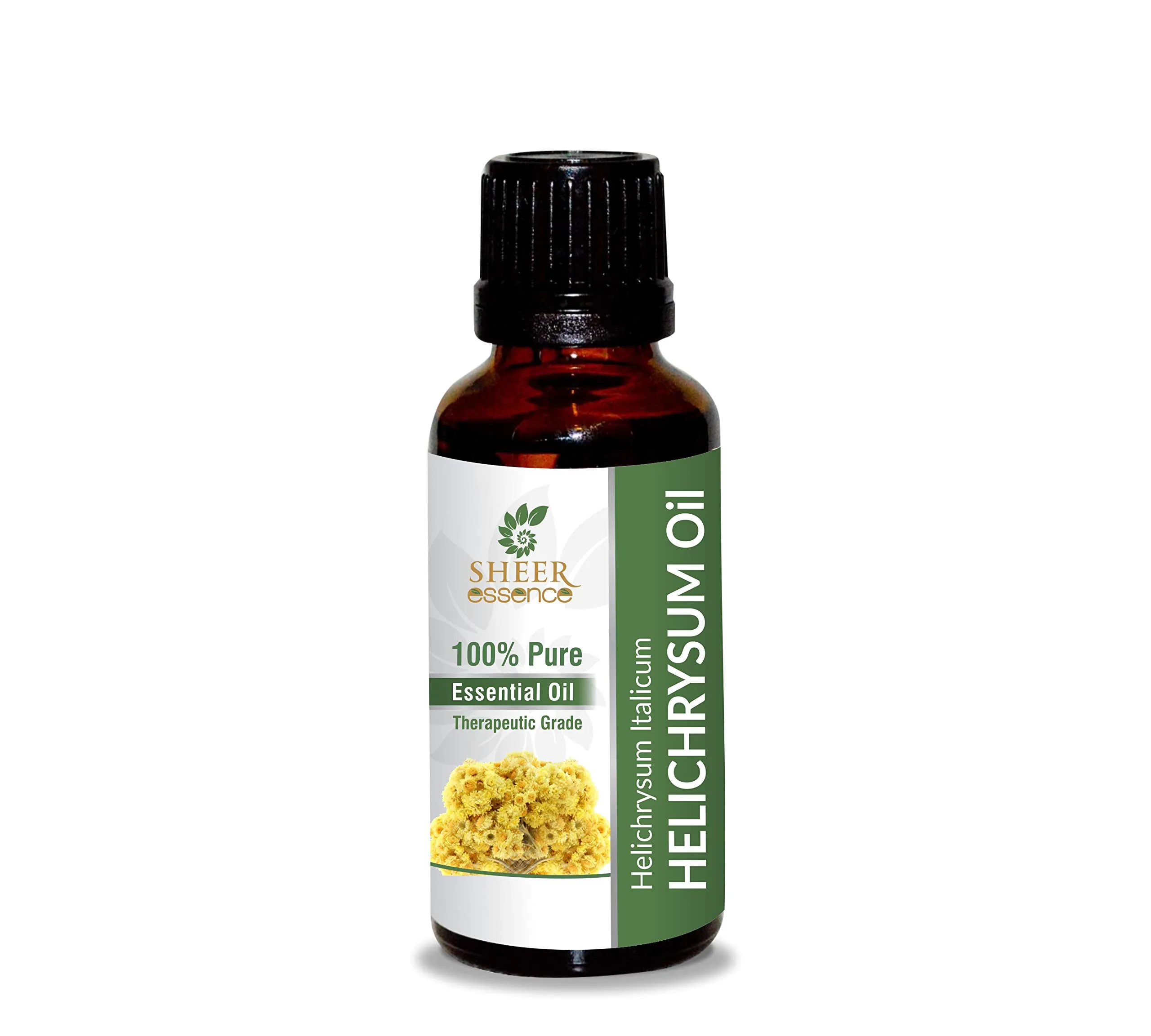 Helichrysum Oil 100% Pure Natural Undiluted Essential Oil 0.33 FL.OZ – Therapeutic Grade