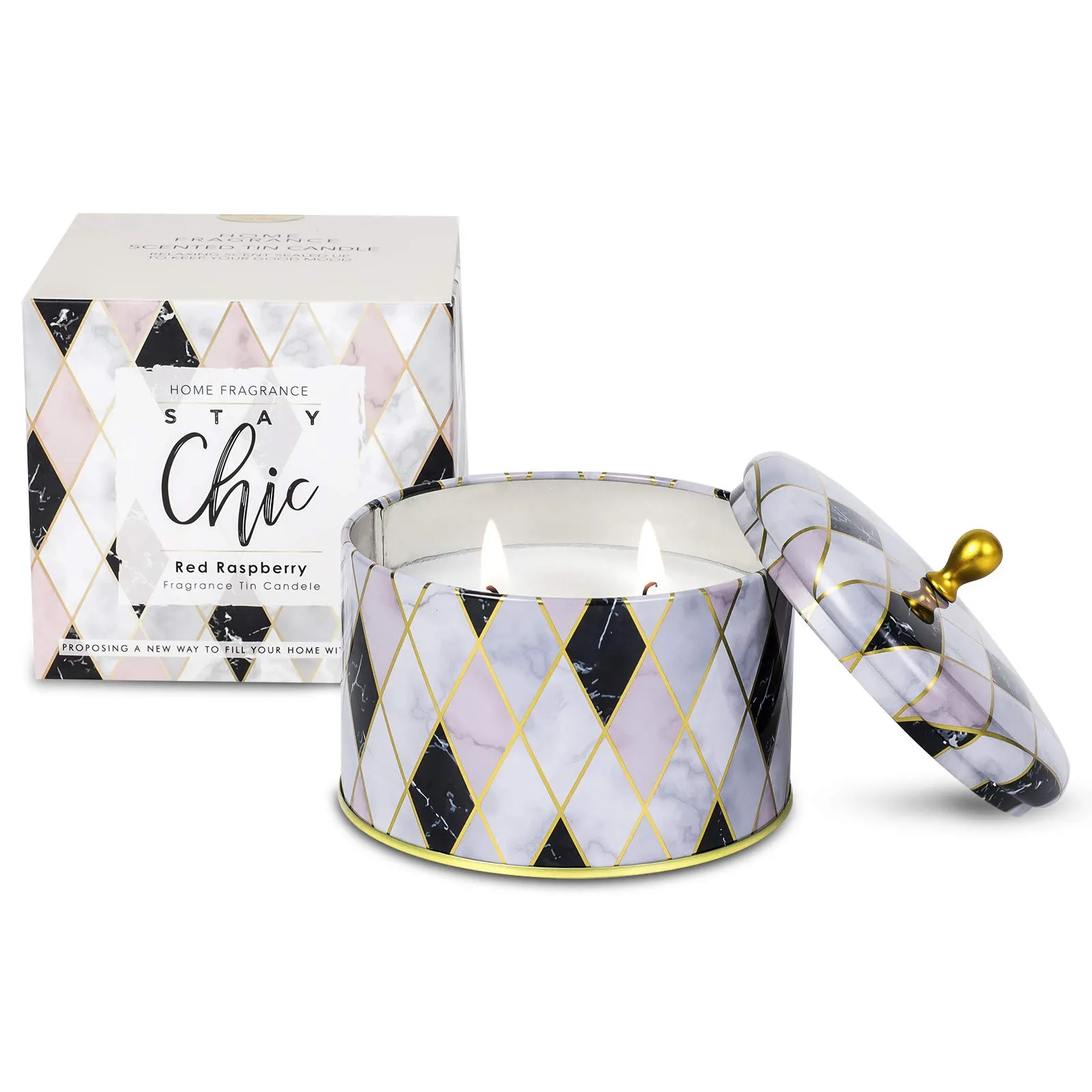 Highly Scented Large 2 Wick Jar Candles Gift Set