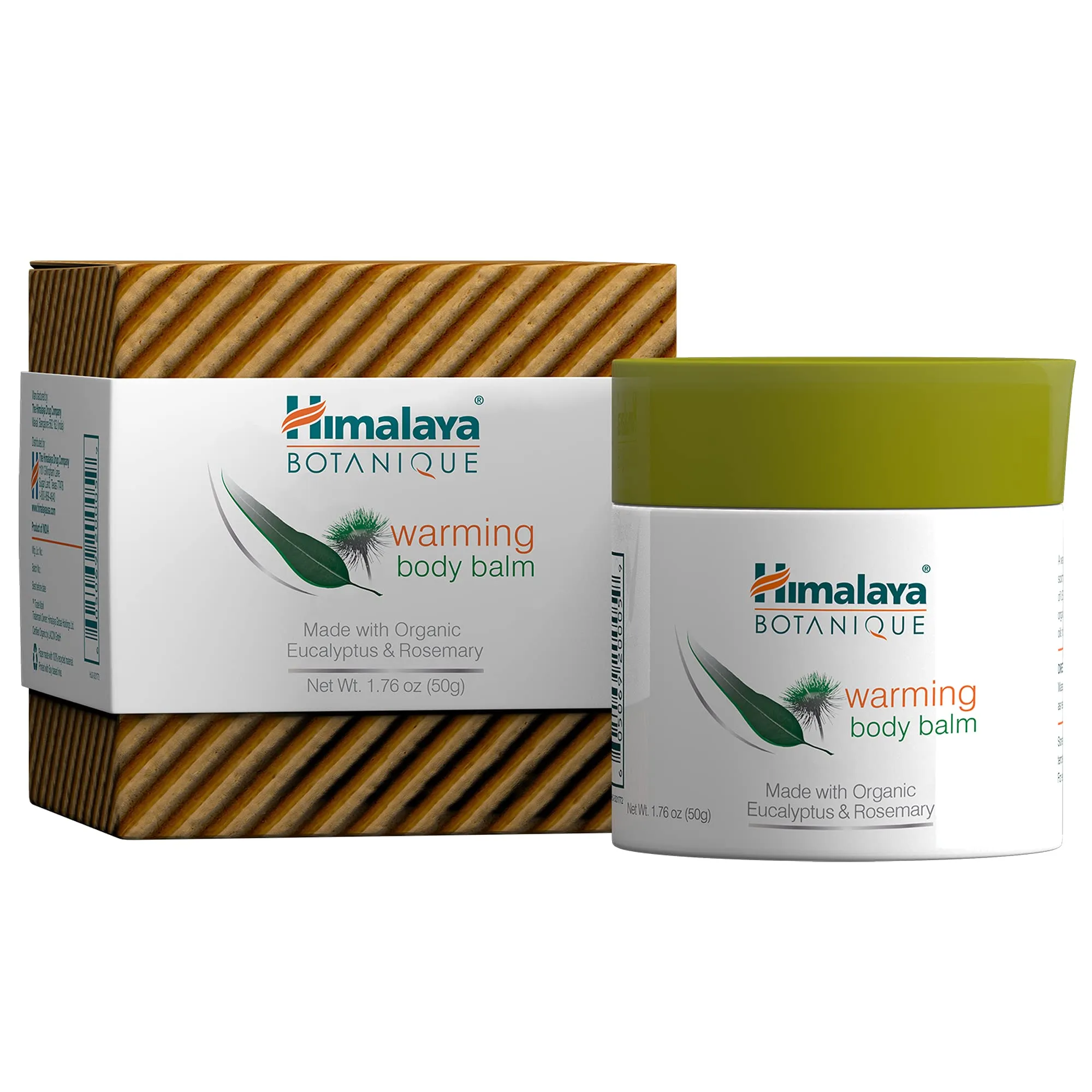 Himalaya Botanique Warming Body Balm with Eucalyptus & Rosemary for Relaxation, 1.76 oz