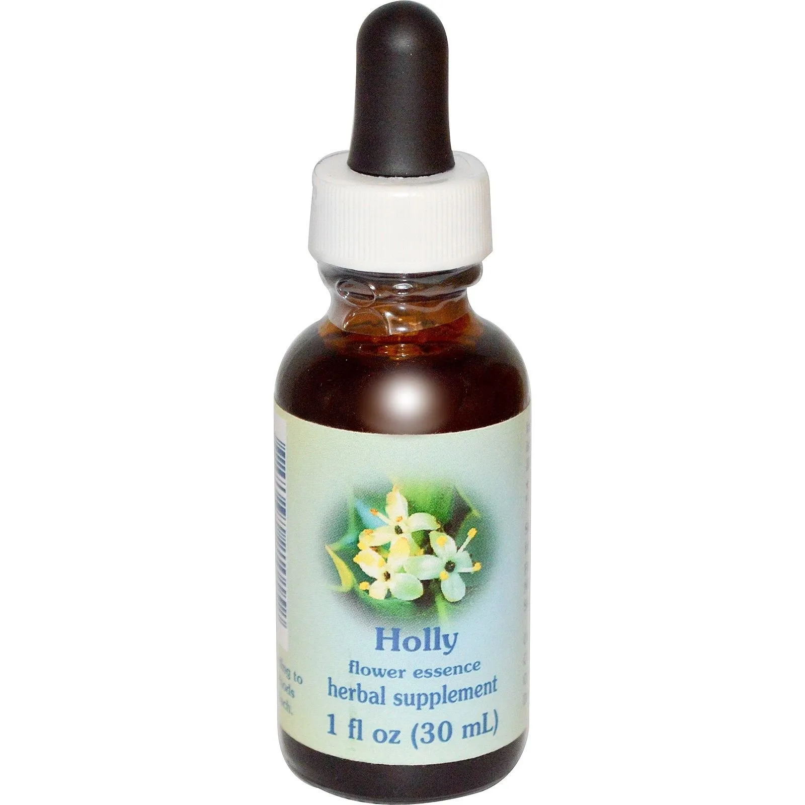 Holly Ilex Aquifolium Flower Essence Dropper 1 oz - Compassion, Gratitude, Herbal Supplement