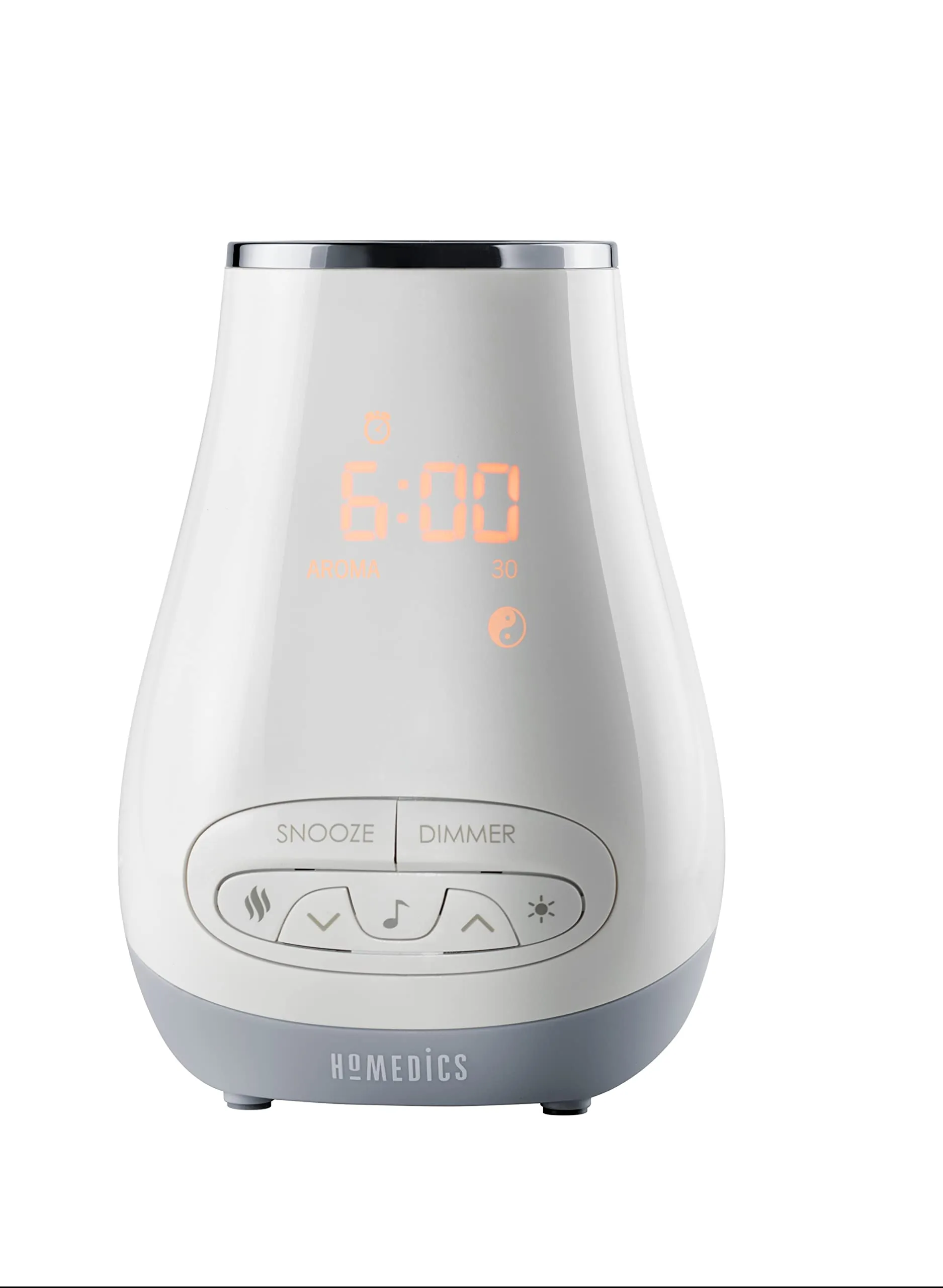 Homedics White Noise Sound Machine & Essential Oil Diffuser, 6 Soothing Sounds, Bluetooth Speaker