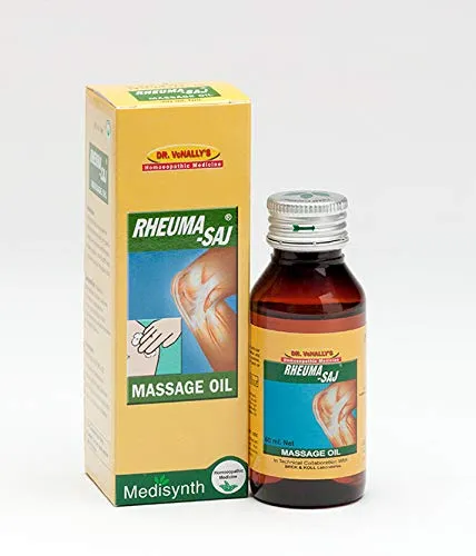 Homeopathic Remedies Rheumasaj Oil 60ml - Medisynth, Allergy Relief with Arsenic Album