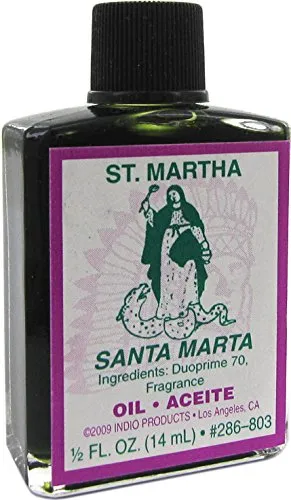 INDIO Saint Martha Oil 1/2oz - Spiritual, Scented, Long Lasting Quality Ingredients