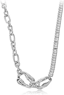 Irregular Silver Y2K Aesthetic Necklace for Women - Fashion Collar Chain Jewelry