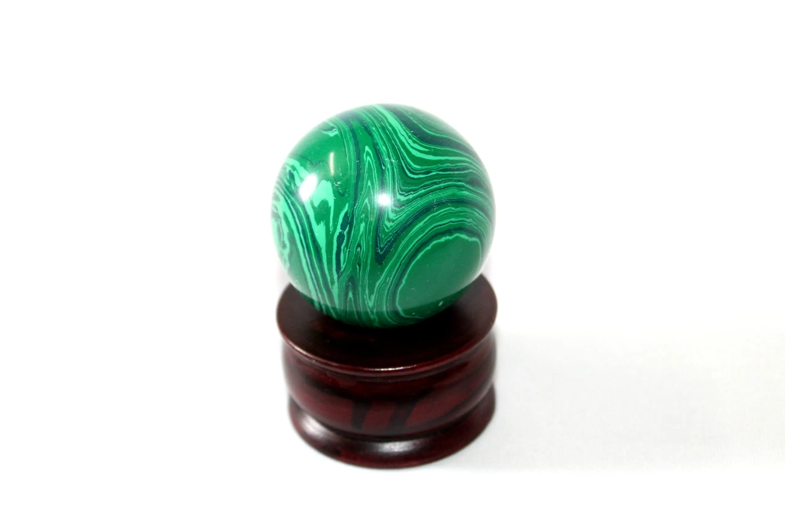 Jet Malachite 45-50 mm Ball Sphere Gemstone for Healing, Chakra Cleansing & Meditation