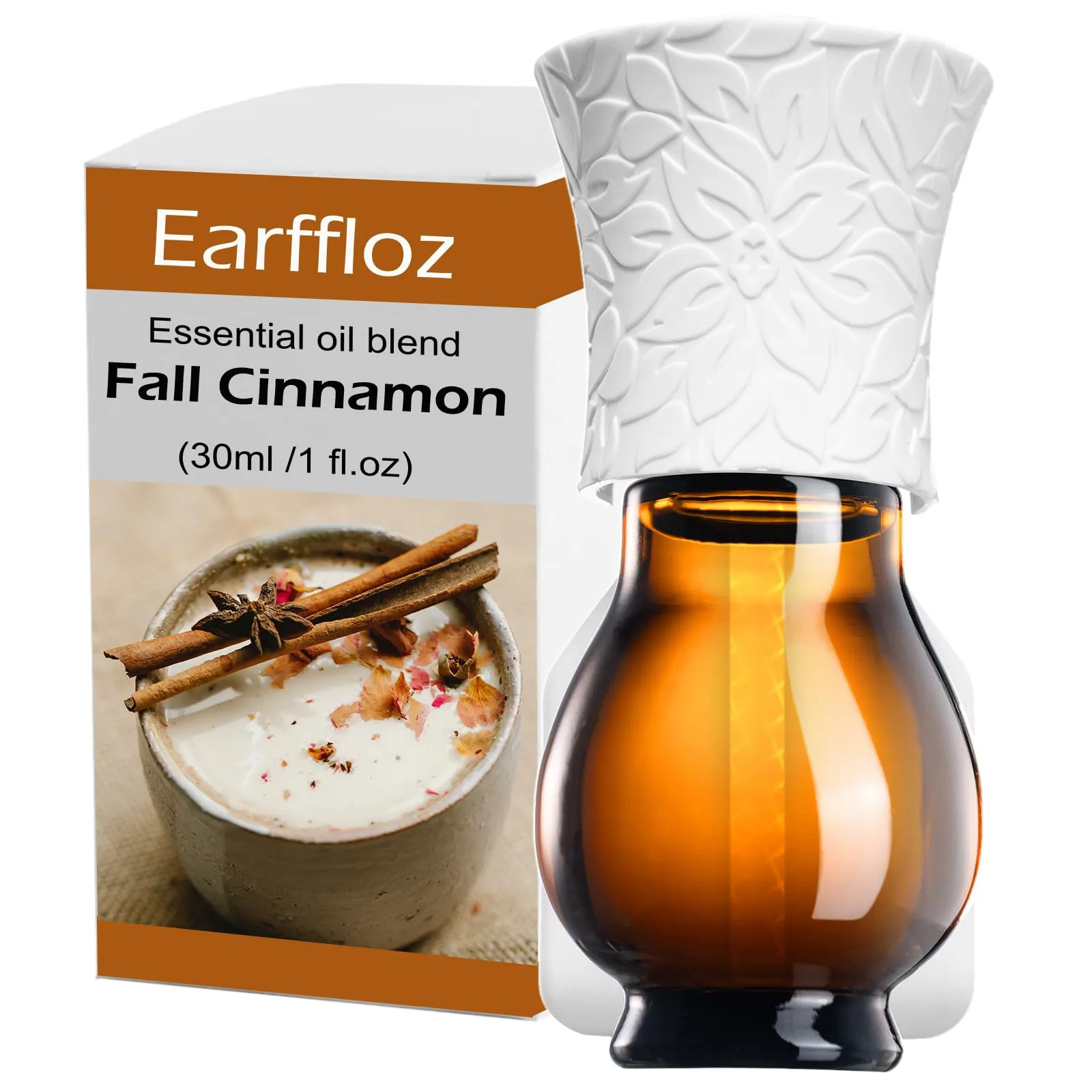 Kitchen Plug-in Essential Oil Diffuser with Fall Cinnamon Oil, Natural Room Air Freshener