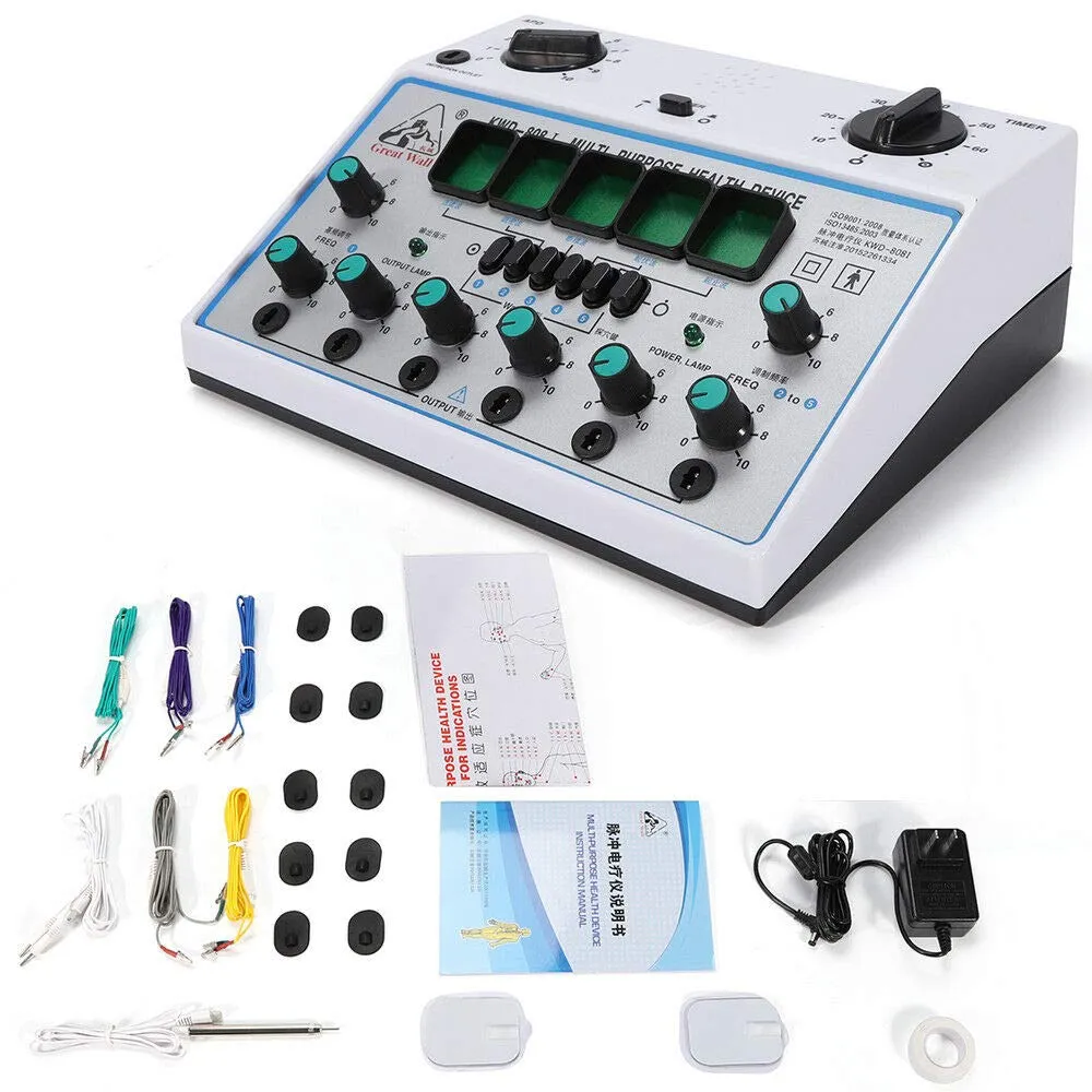 KWD808-I 6-Channel Electric Acupuncture Stimulator Massager Machine 50Hz, Adjustable Intensity