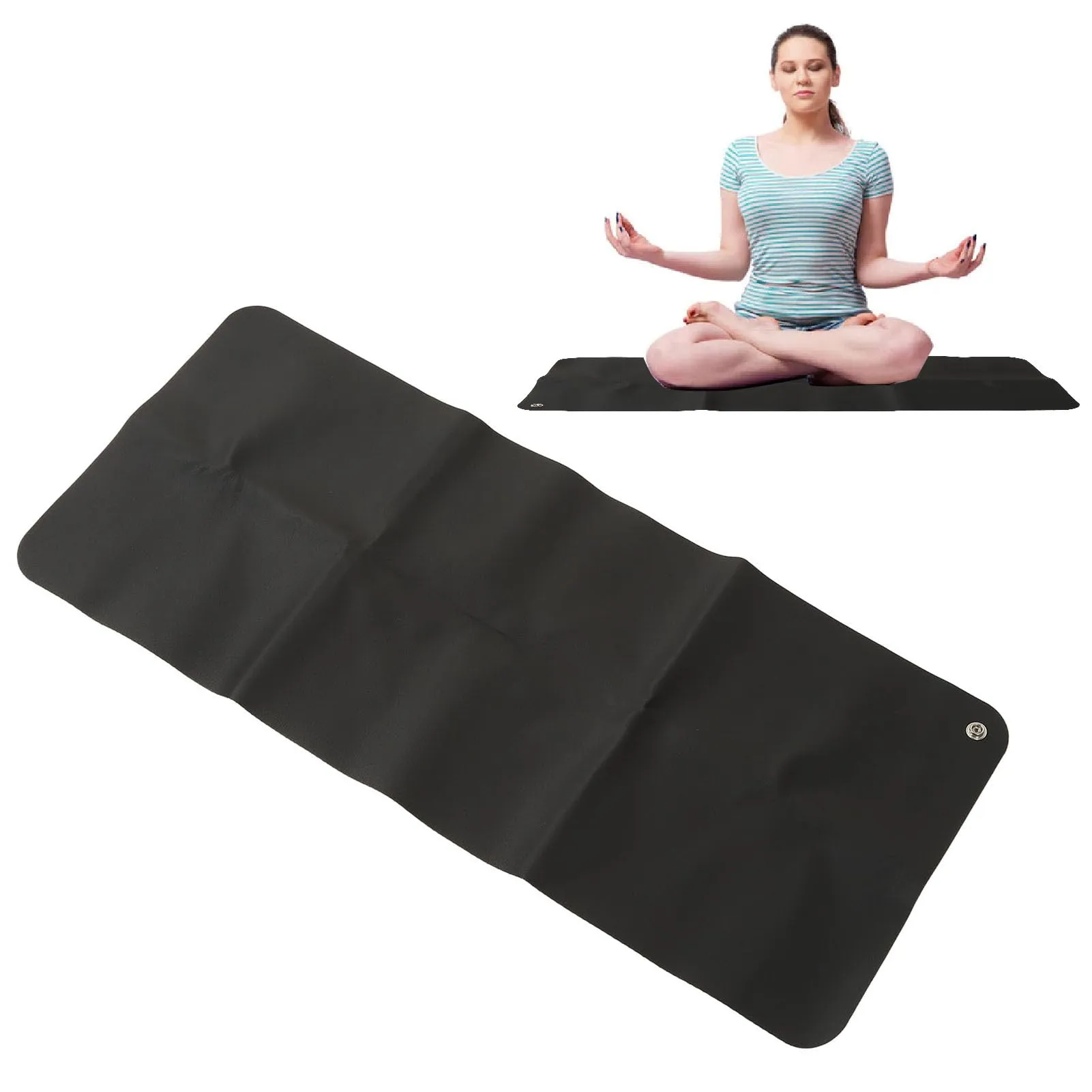 Large Black Grounding Mat - Relieve Anxiety, Improve Sleep & Inflammation, Speed Recovery