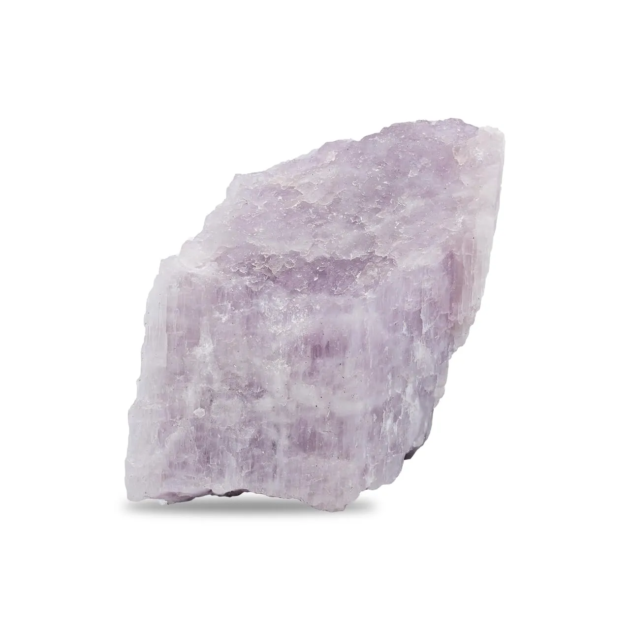 Large Natural Kunzite Rough Crystal 60-100g in Reusable Display - Unique Joyful Gemstone