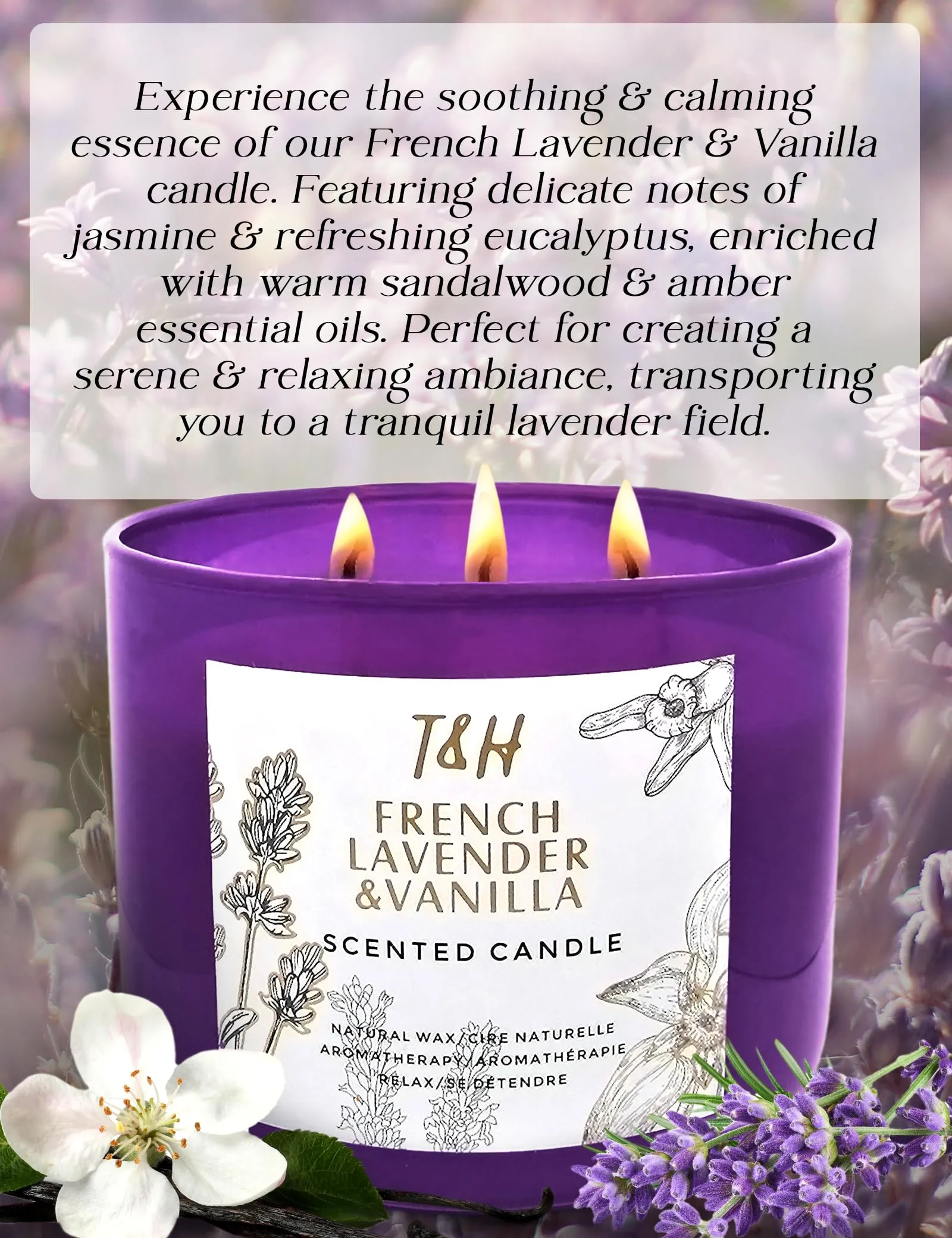 Long Lasting Relaxing Soy Candle Gift