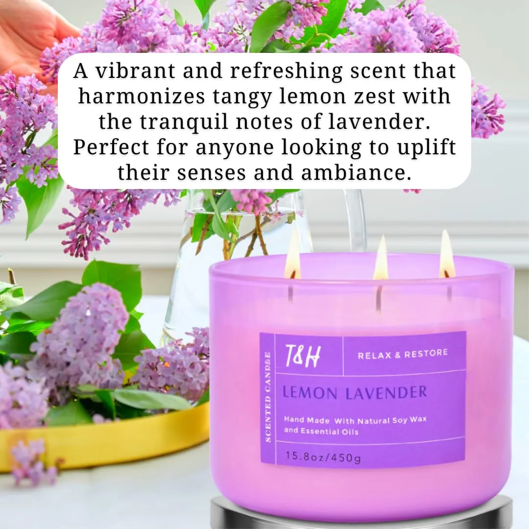 Highly Scented 3-Wick Natural Soy Candle