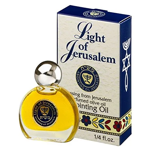 Light of Jerusalem Anointing Oil 0.25 fl.oz. Frankincense Myrrh Cinnamon Scented Prayer Essential