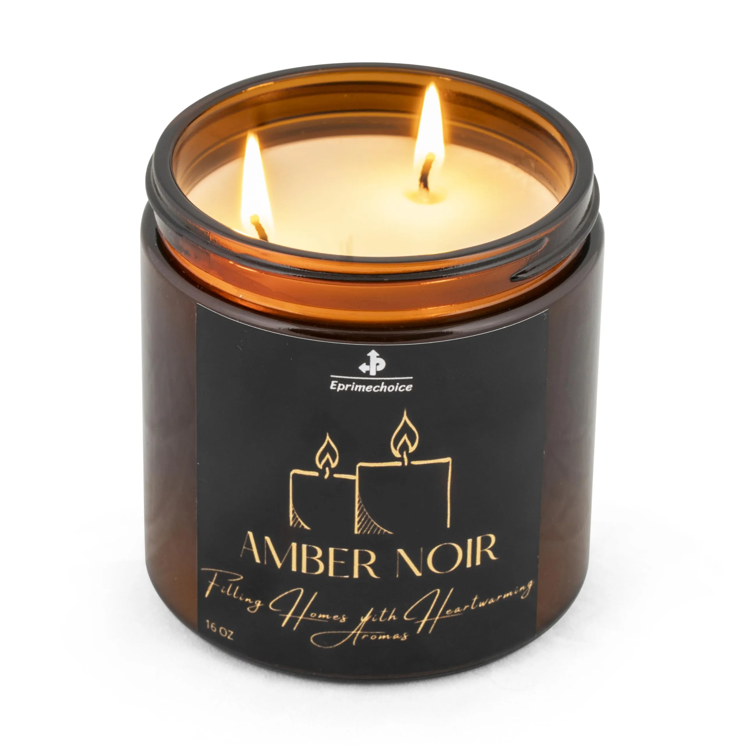 Luxury Amber Noir Scented Candle 16oz