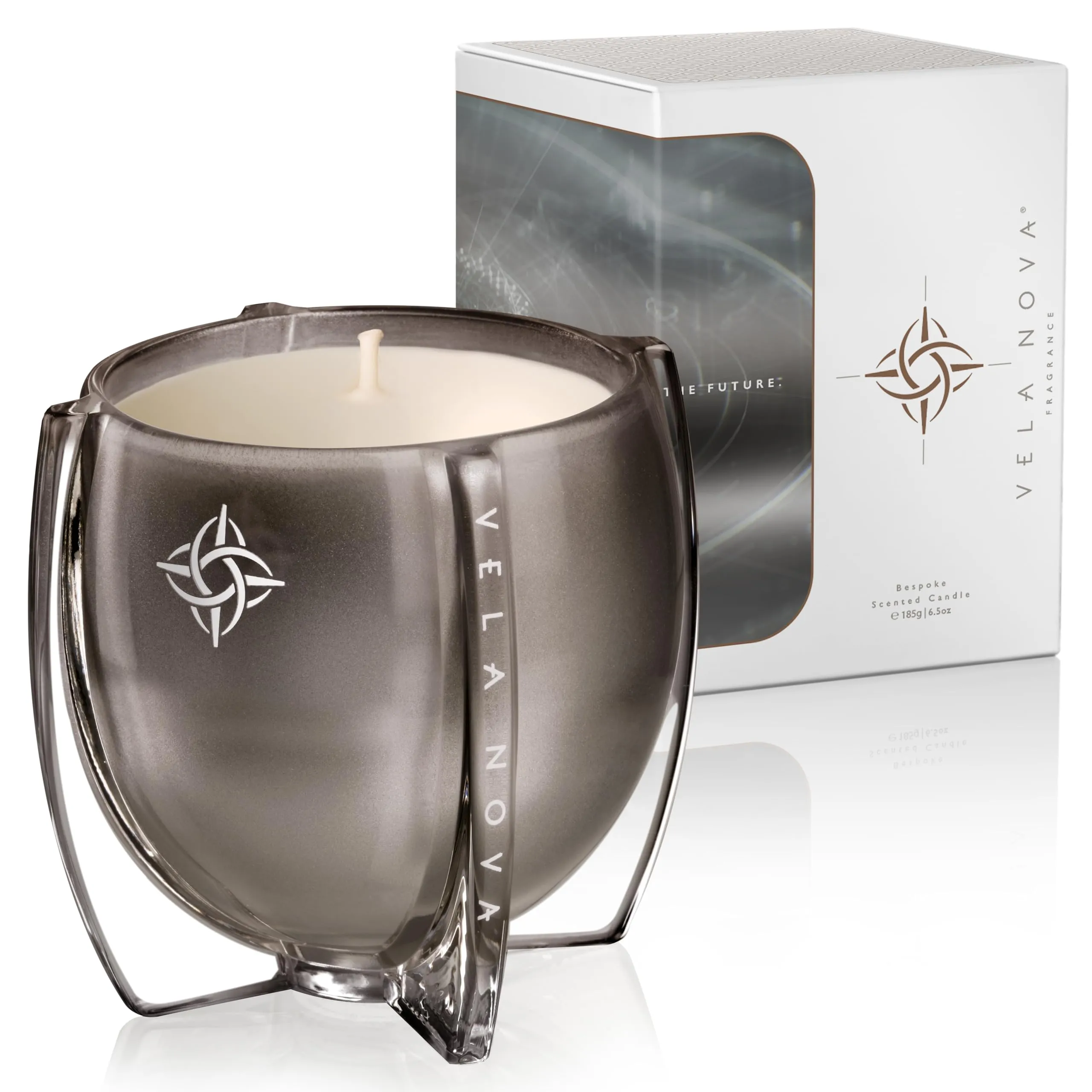 Luxury Scented Soy Candle - Reawakening Tranquil Fragrance in Handcrafted Glass Vessel