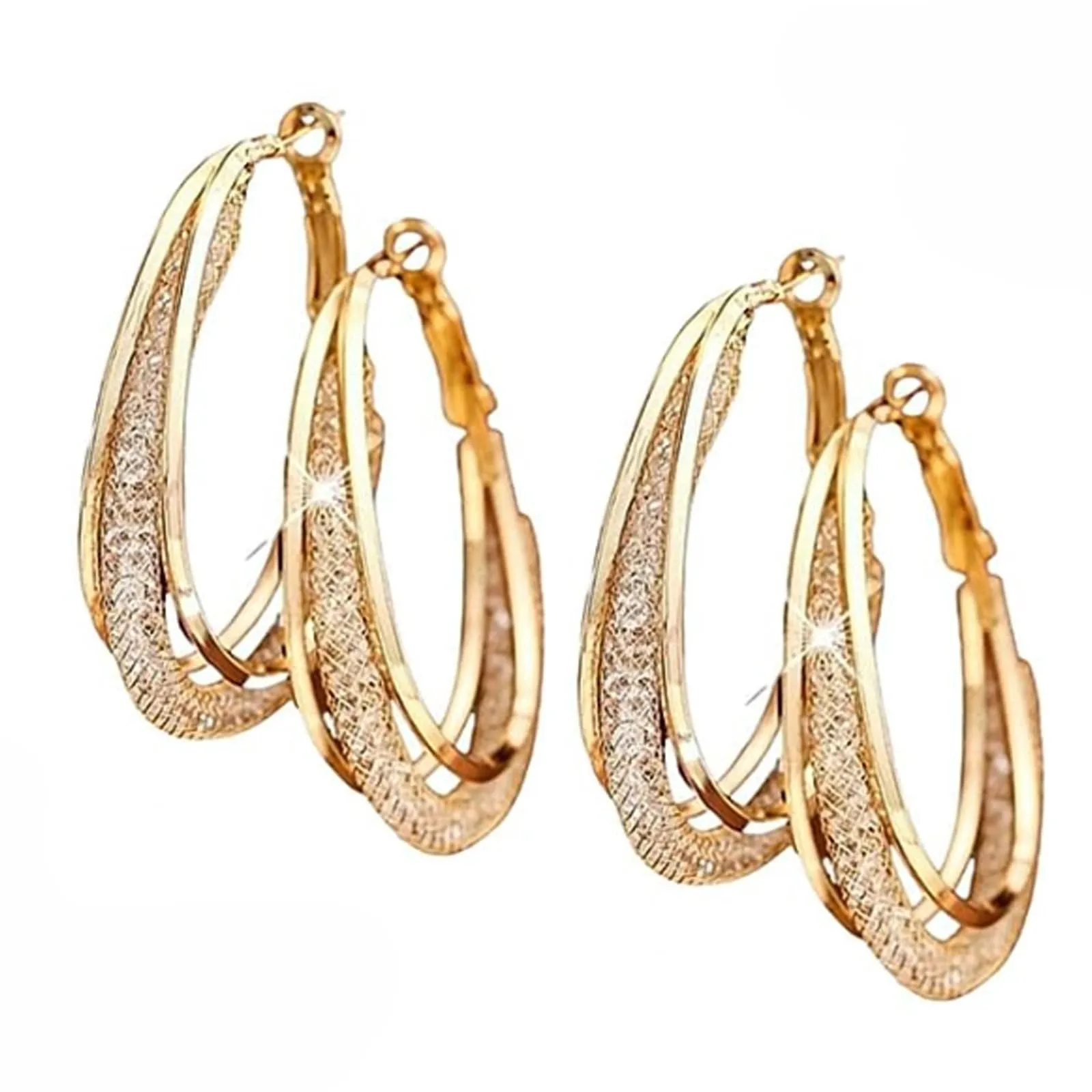 Lymphatic Drainage Slimming Hoop Earrings - Magnetotherapy Germanium Acupoint Jewelry for Women