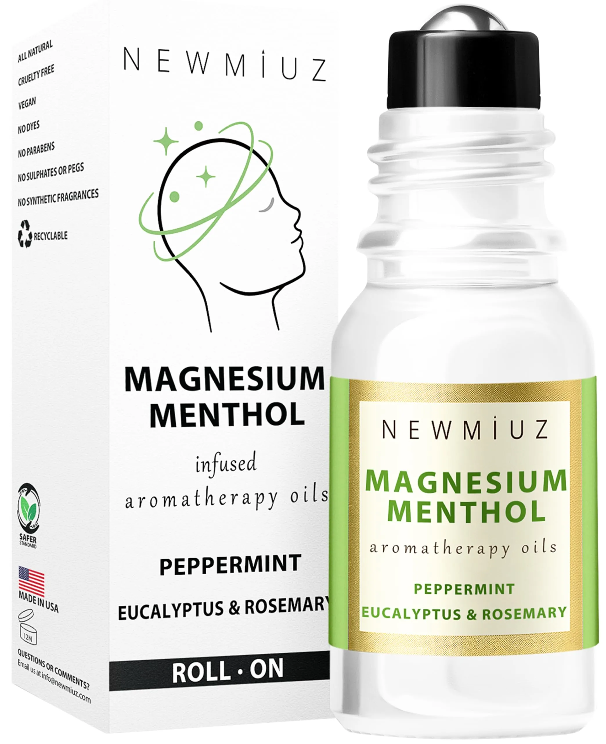 Magnesium Menthol Migraine Roll-On Stick