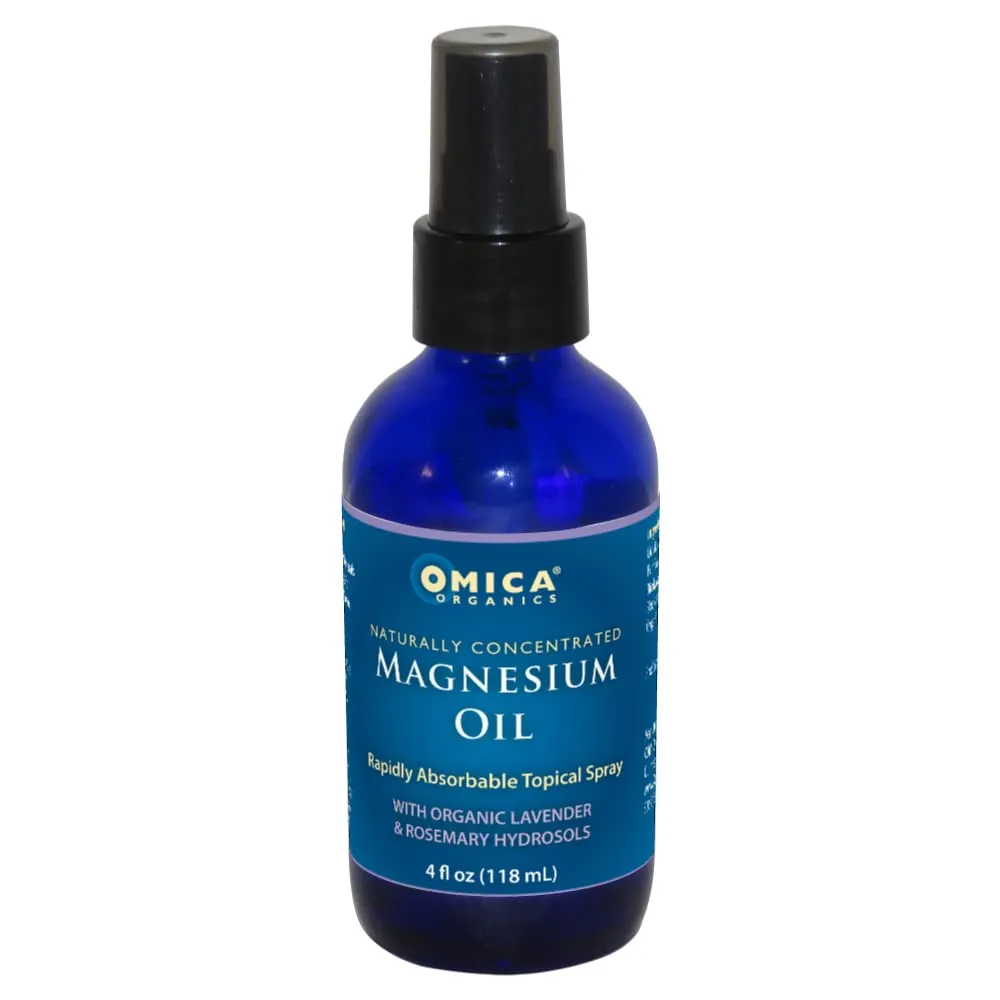 Magnesium Oil Spray with Lavender & Rosemary Hydrosols - 4 Oz