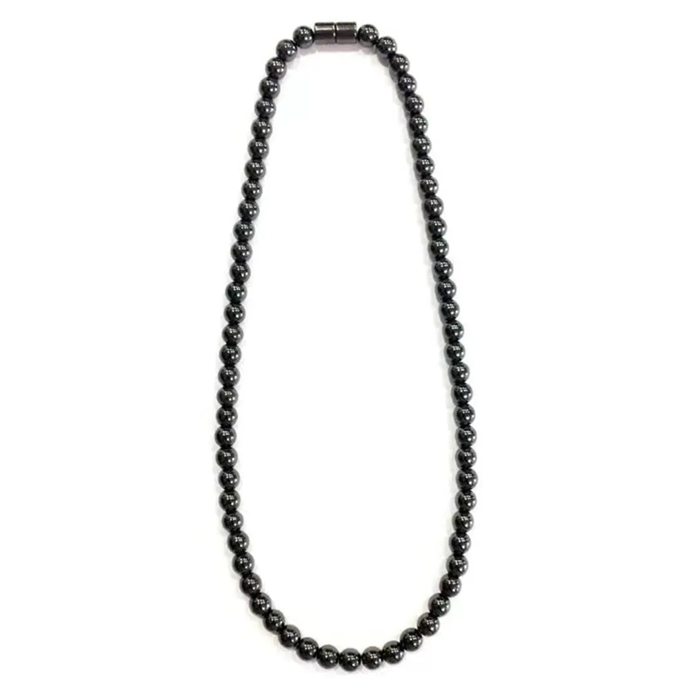 Magnetic Black Hematite Necklace for Weight Loss, Muscle Relaxation, Improved Sleep Patterns