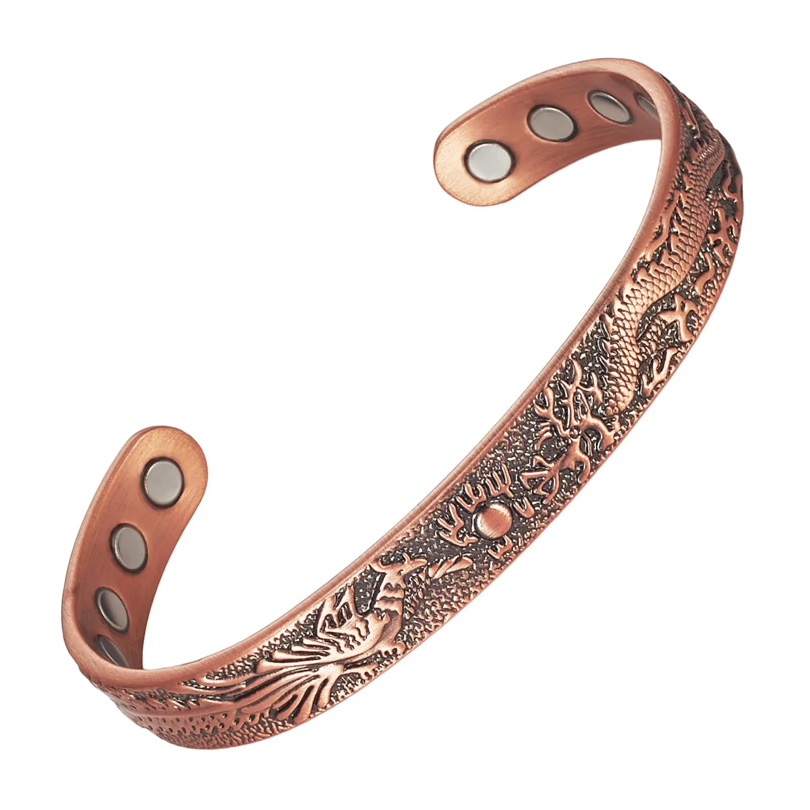 MagVIVACE Women Men Copper Magnetic Bracelet - 99.9% Pure Copper, Adjustable Design, Gift-Ready