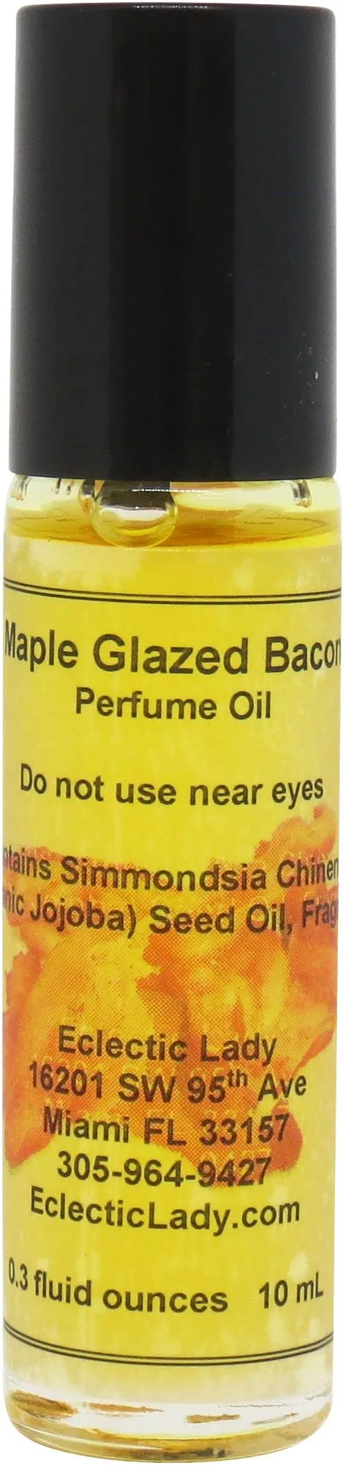 Maple Glazed Bacon Perfume Oil 0.3 Oz Roll-On with Jojoba Oil, Travel-Friendly, Alcohol-Free