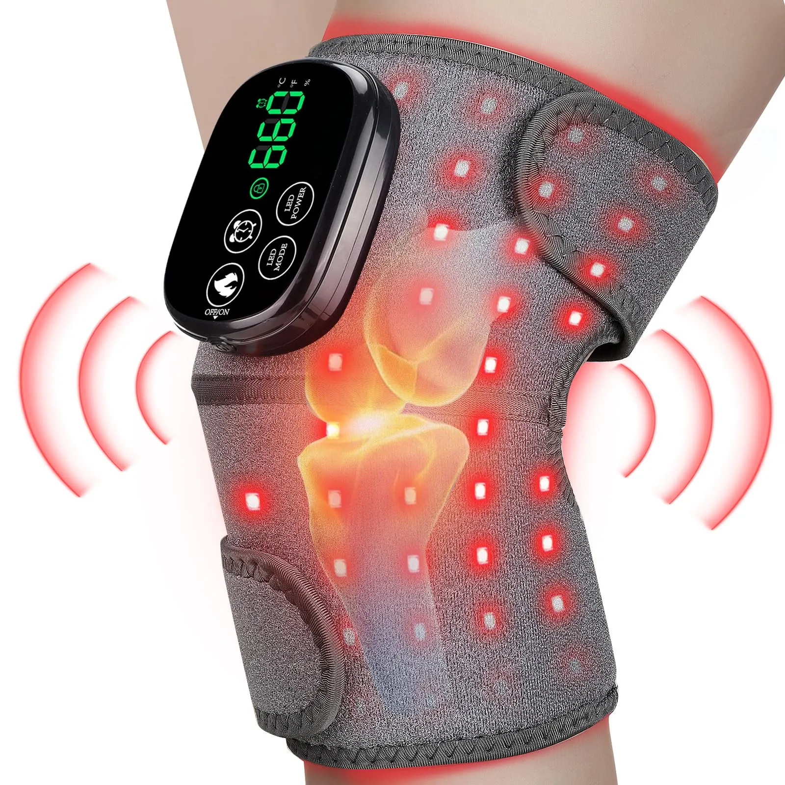 MCDEN Red Light Therapy Knee Joint Heating Brace