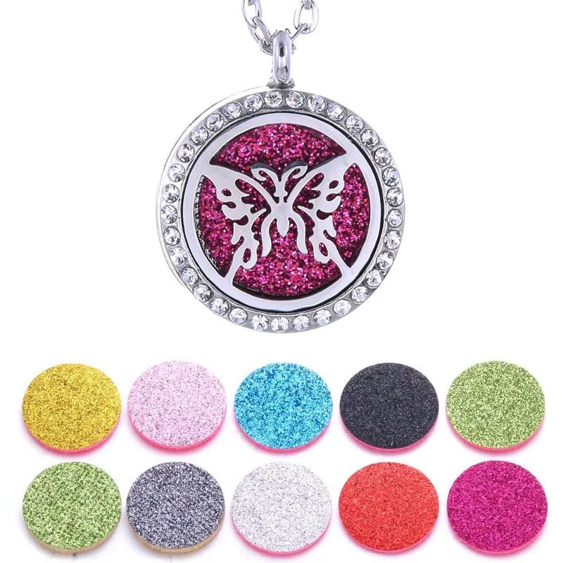 MEGATO Stainless Steel Tree of Life Aromatherapy Necklace with Essential Oils Diffuser Pendant