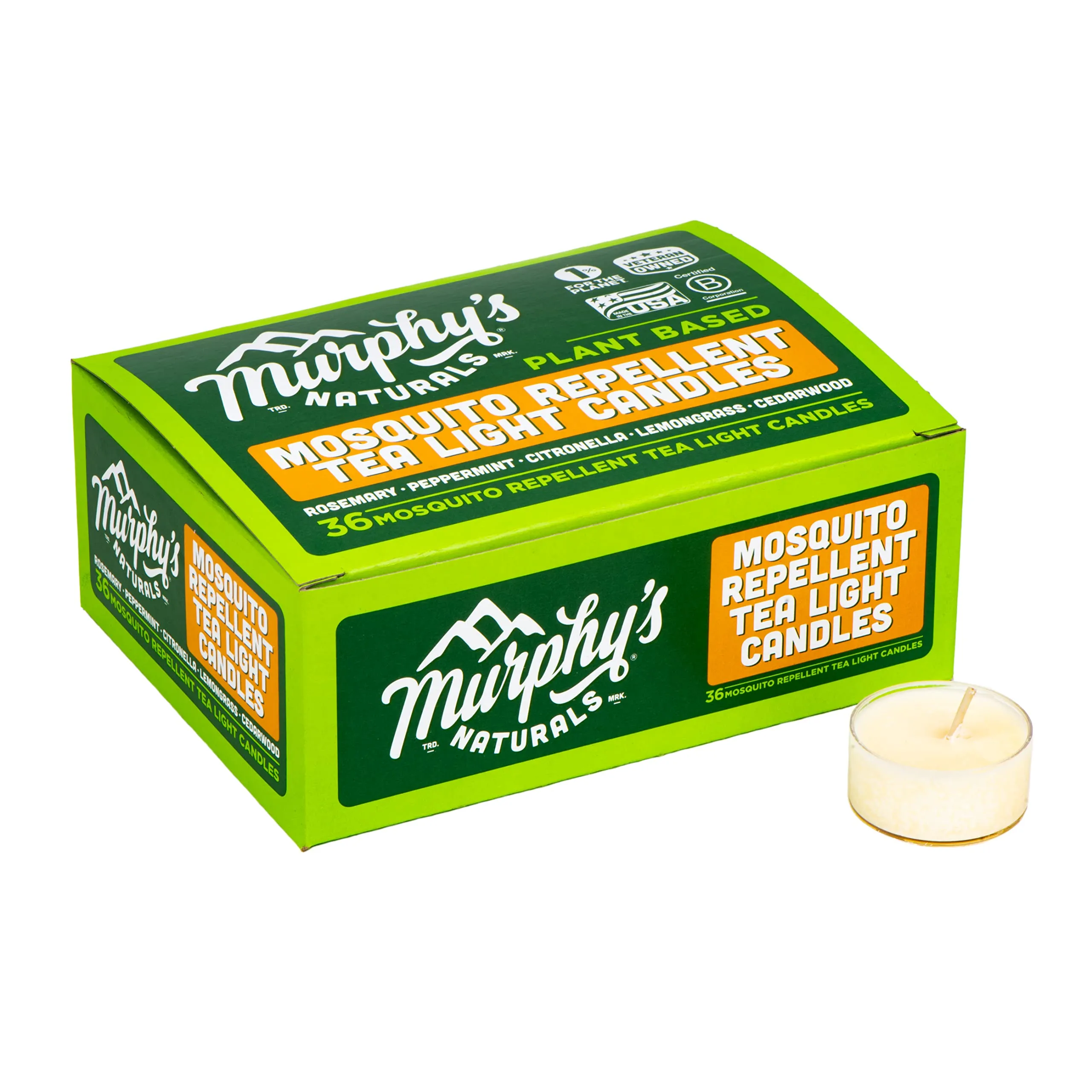 Murphy’s Naturals Mosquito Repellent Tea Light Candles (36 Count)