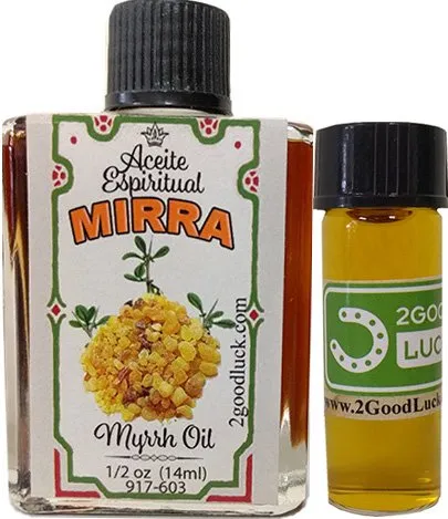 Myrrh Spiritual Oil & 1 Dram Perfume Set for Rituals, Healing, Attraction