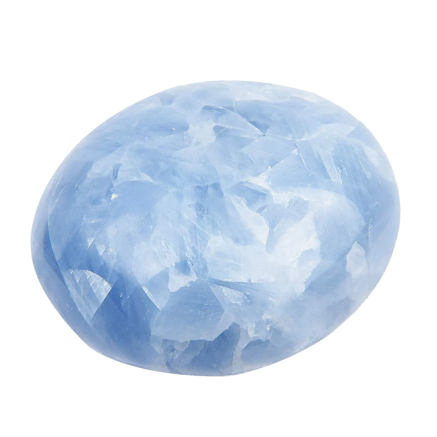 Natural Celestite Palm Stones for Meditation, Healing Gemstone Therapy, Irregular Shape