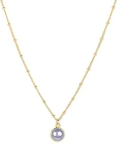 Natural Minimalist Tanzanite Gemstone Necklace on 14k Gold Filled Satellite Chain