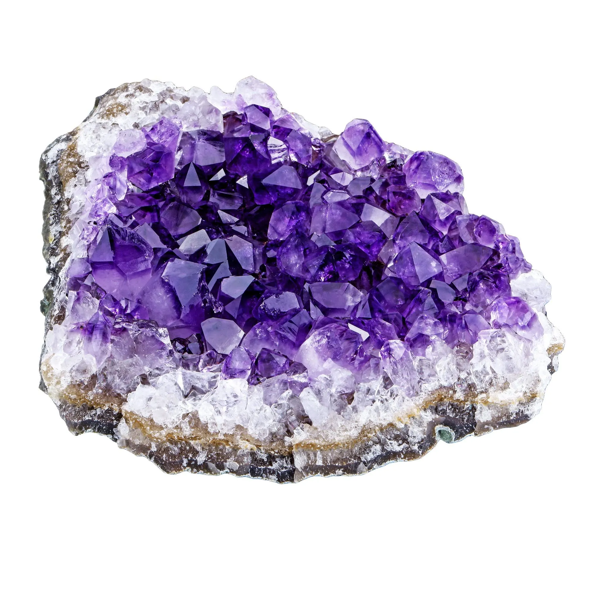 Natural Raw Amethyst Quartz Geode Cluster, Reiki Healing Stone, 2.75'-4.72', Gift Box Included